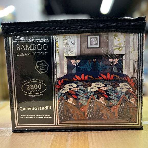 Luxury 4 Piece Queen Size Bamboo Bed Sheet - Picture 1 of 2